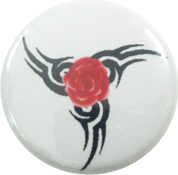 Rose mit tribals Button - zum Schließen ins Bild klicken